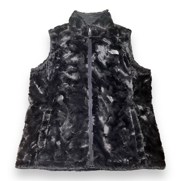 The North Face Jackets & Blazers - The North Face Mossbud Black Reversible Heatseeker Insulated Fur Vest Sz Medium